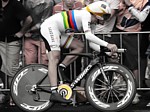 Fabian Cancellara wins the prologue of the Tour de France 2010